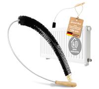 Original Gundel-Putz Brosse pour radiateurs 120cm avec Poils en Poils de chèvre pour radiateurs, radiateurs Plats, radiateurs à lamelles - avec Fil en Acier Inoxydable et revêtement en Plastique