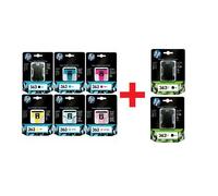 Original HP 363 MultiPack 6 cartouches d'imprimante + 2 x HP 363XL ou V.