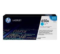 HP 650A toner LaserJet cyan authentique