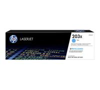 HP 203X CF541X Toner Cyan grande capacité Authentique pour HP Color LaserJet Pro M254 / M280 / M281, XL
