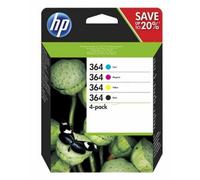HP 364 pack de 4 cartouches d'encre noir/cyan/magenta/jaune authentiques