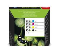 Cartouches HP 934 XL d’origine + n° 935 XL X4E14AE Set