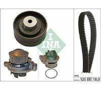 Original INA Pompe À L'Eau + Kit Courroie de Distribution 530 0151 30 pour Audi