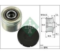 Original INA Poulie à Roue Libre D'Alternateur 535 0039 10 pour Citroën Fiat