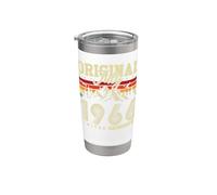 Original Juillet 1966 Vintage Cadeau D'anniversaire 60 Ans Gobelet isotherme en acier inoxydable double paroi