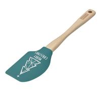 Original Kaiser 2300662190 100% silicone, manche en bois, résistant à la chaleur, grattoir en silicone, grattoir de Noël, vert