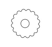 Original Kaiser Emporte-pièce Linzer avec éjecteur, emporte-pièce Trou 5 cm, emporte-pièce de Noël, emporte-pièce pour Biscuits, Biscuits et fondants