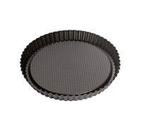Original Kaiser Plateau à fruits classique 28 cm, moule à gâteau aux fruits, moule à base de gâteau avec revêtement antiadhésif, moule à gâteau avec bord ondulé, brunissement uniforme, noir