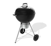 Weber Original Kettle Premium barbecue à charbon/couvercle et cuve en acier émaillé, grille 57 cm, système One-Touch de nettoyage, thermomètre intégré, trépied avec roulettes, noir