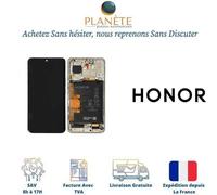 Original LCD Complet Sur Châssis et Batterie Diamond Silver Honor 90 0235AGDR
