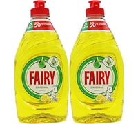 Fairy Original Lot de 2 flacons de liquide vaisselle Citron 320 ml