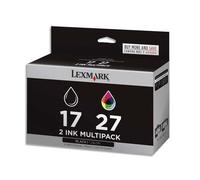 Lexmark 17/27 Noir couleur Pack de cartouches authentiques au meilleur prix