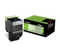 Original Lexmark 70C20K0 / 702K toner (noir, env. 1.000 Pages) pour CS 310, 410, 510