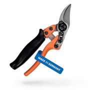 Original LÖWE 12 Bypass Secateurs 12.109 with Short Precision Cutting Head - Lightweight Right-Handed Rose Scissors for Medium to Large Hands Ideal for Precise Cutting of Plants Roses