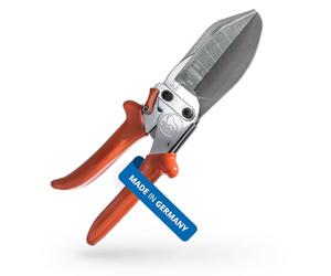 Original LÖWE Ciseaux à lattes professionnels 3.306/HÜ avec rapport de levier, butées à 90 degrés et lame extra longue - pour une coupe précise sur le plastique dur et plat, le PVC, le bois et le