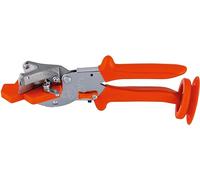 Original Löwe Coupe-profilé 4.104/VR avec deux supports pour une utilisation professionnelle dans la construction de fenêtres - Coupe-profil avec coupe en V pour entailler les profils d'étanchéité sur