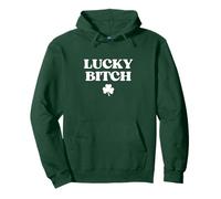 Original Lucky Bitch Hoodie Funny St Patricks Day Sweat à Capuche