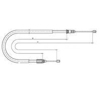 Original metzger Pièces Auto Câble Frein à Main 10.6699 pour Renault