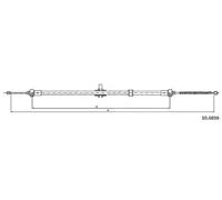 Original metzger Pièces Auto Câble Frein à Main 10.6896 pour Dacia
