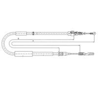 Original metzger Pièces Auto Câble Frein à Main 10.7514 pour Audi