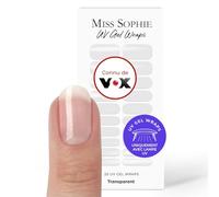 Original Miss Sophie Gel UV Stickers pour ongles I transparent I 20 bandes ultra-fines de vernis I Pour les mains et des pieds I Tiennent sur les ongles naturels, sur de l'acrylique et du gel