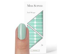 Original Miss Sophie Stickers pour ongles I Jade Green I 24 bandes ultra-fines I Pour les mains & pieds I Tiennent sur des ongles naturels, de l'acrylique & du gel