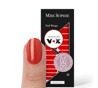 Original Miss Sophie Stickers pour ongles I Too Hot For You I 24 bandes de vernis à ongles ultra-fines I Pour les mains et des pieds I Tiennent sur les ongles naturels, sur de l'acrylique et du gel