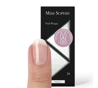 Original Miss Sophie Stickers pour ongles Transparent I 24 bandes ultra-fines I Pour les ongles des mains & pieds I Tiennent sur de l'acryliques, du gel et du vernis