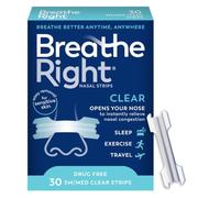 Original Nasal Strips Clear Sm/Med For Sensitive Skin Drug-Free Snoring Solution & Nasal Congestion Relief Caused by Colds & Allergies 30 ct (Packaging May Vary)