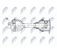 Original NTY Arbre De Transmission NPW-AU-009 Pour Audi