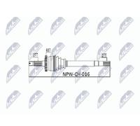 Original NTY Arbre De Transmission NPW-CH-016 Pour Jeep