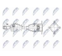 NTY NPW-FT-092 Arbre de transmission
