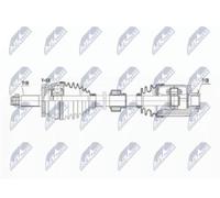 Original NTY Arbre De Transmission NPW-HY-573 Pour Hyundai