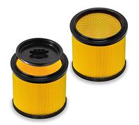 Original Parkside Lidl Set de filtres plissés 1x flexible avec couvercle, 1 x avec grille intérieure en acier pour PNTS 23E, 1250, 1300, 1400, 1500 A1, B1, B2, B3, C1, C3, C4, D1, D3, E2, E4, F2, F5