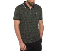 Original Penguin All Over Print Short-Sleeve Polo Shirt Olive Poussiéreux Petit Male