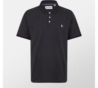 Original Penguin Dobby Short-Sleeve Polo Shirt Vrai Noir 2X Grand. Male