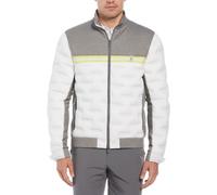 Original Penguin Insulated Mixed Media 80'S Jacket Mens Gris chiné Petit Male