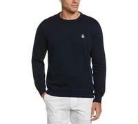 Original Penguin L/S Sticker Pete Polaire Crew Maillot de survêtement, Saphir foncé, M Homme