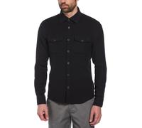 Original Penguin Long-Sleeve Overshirt Vrai Noir Très grand Male