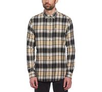 Original Penguin Long-Sleeve Patterned Shirt Vrai Noir Moyen Male