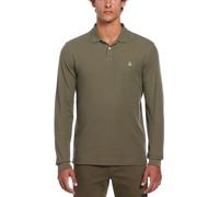 Original Penguin Long-Sleeve Pique Polo Shirt Olive Poussiéreux 2X Grand. Male