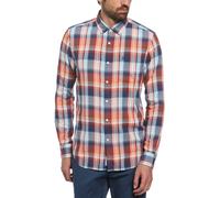 Original Penguin Long-Sleeve Plaid Shirt Mer des Sargasses 2X Grand. Male