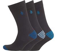 Original Penguin Lot 3 Chaussettes Homme Noir/Bleu/Bleu Ciel
