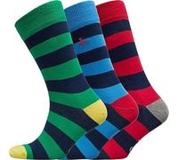 Original Penguin Lot de 3 paires de chaussettes pour homme Gris Bleu Taille unique