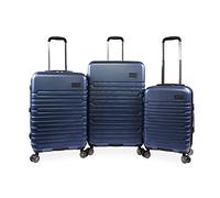 Original Penguin Lot de 3 valises Extensibles avec roulettes pivotantes, Bleu métallique, 3pc Set, Lot de 3 valises Extensibles avec roulettes pivotantes
