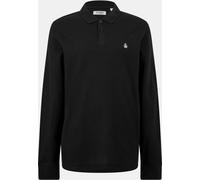 Original Penguin Men's Long-Sleeve Polo Shirt Noir Petit Male