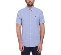 Original Penguin Men's Short-Sleeve Oxford Shirt Amparo Blue 424 Petit Male