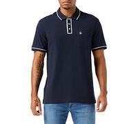 ORIGINAL PENGUIN Org The Earl Polo, Saphir foncé, Blanc Brillant, M Homme