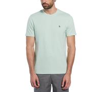 Original Penguin Pin Point Embroidered T-Shirt Vert limon 330 Petit Male