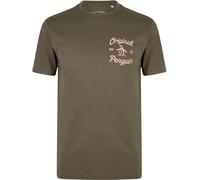 Original Penguin Retro Logo T Shirt Feuille de raisin Petit Male